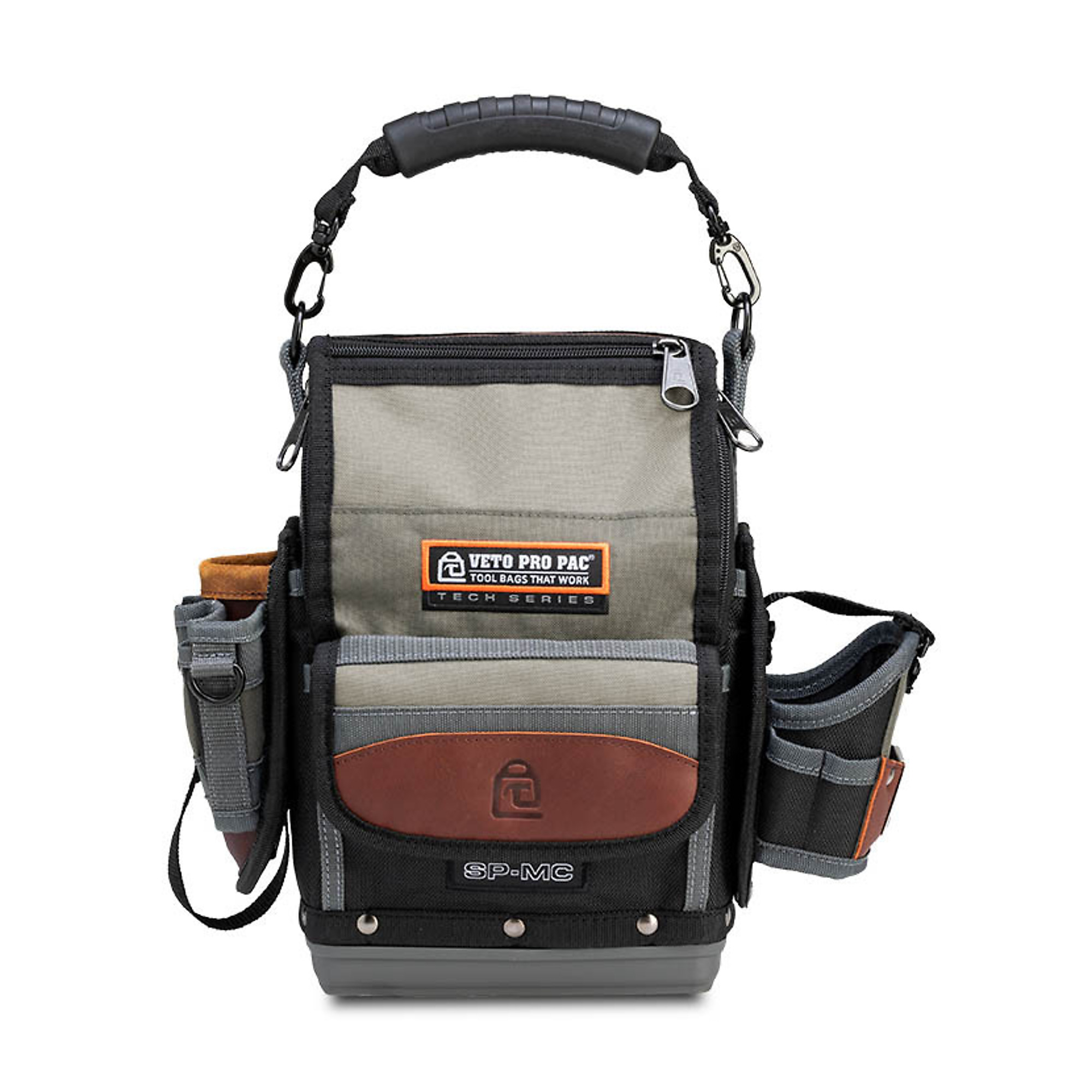 Veto Pro Pac Compact Service Tech Tool Pouch — Zippered, Removable Side Pouches, Model# VPP10858
